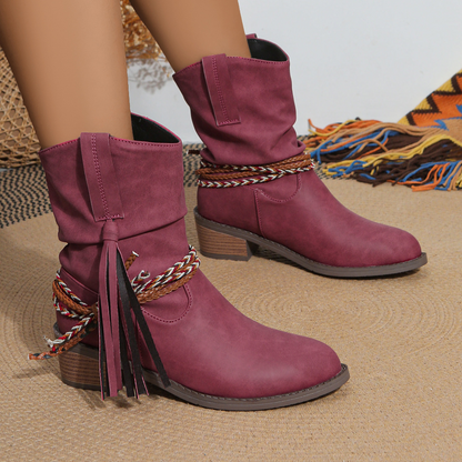 Dakota Tassel Ankle Boots