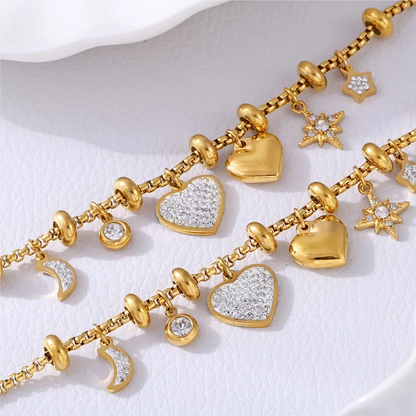 Radiant Love Charm Bracelet