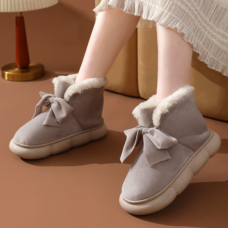 CozyBliss Bow Slippers