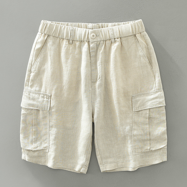 Positano Linen Cargo Shorts