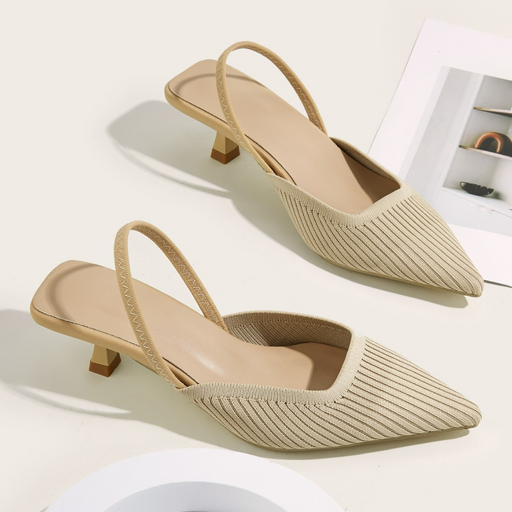Donella Knit Slingback Heels