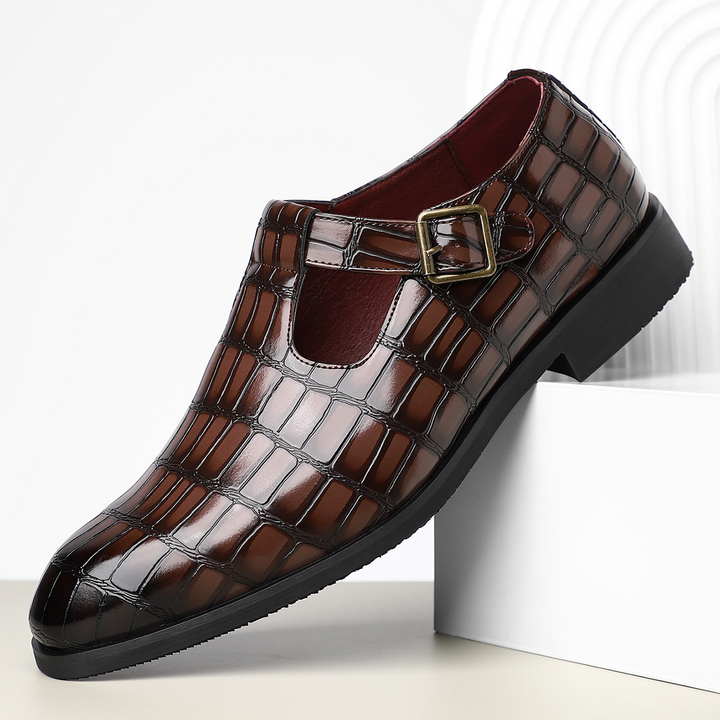 Moretti Leather Buckle Shoes