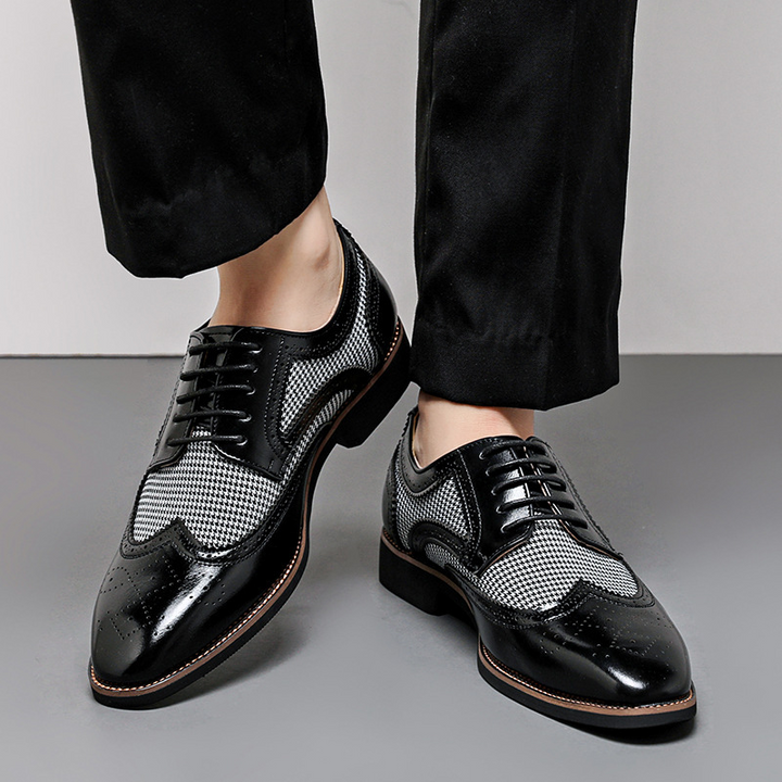 Regent Houndstooth Oxford Shoes