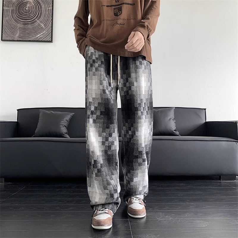 Pixel Flow Checkered Pants