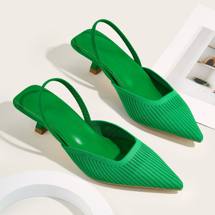 Donella Knit Slingback Heels