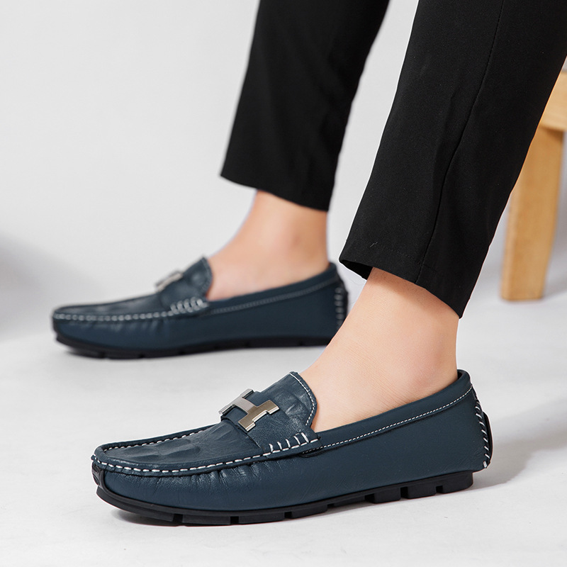 Strada Genuine Leather Loafers