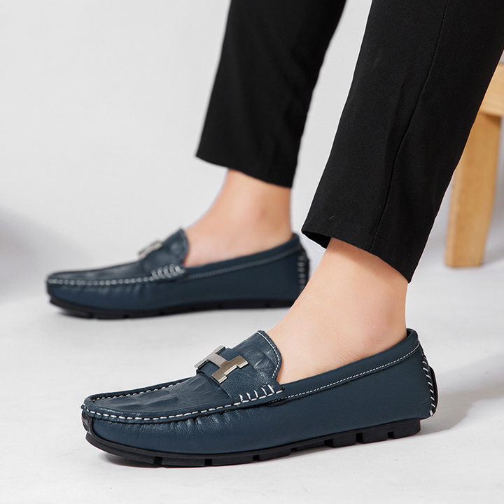 Strada Genuine Leather Loafers