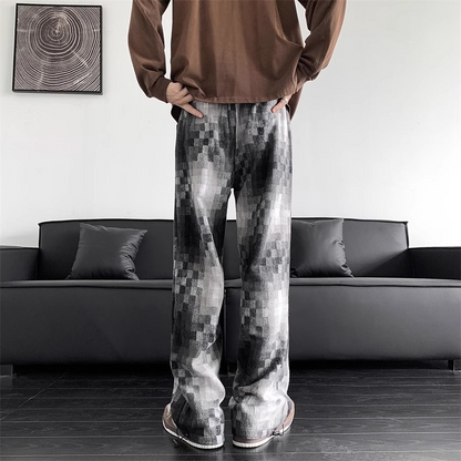 Pixel Flow Checkered Pants