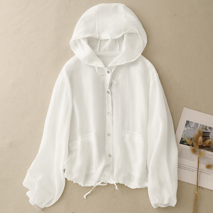 Nina Mercer Linen Hoodie