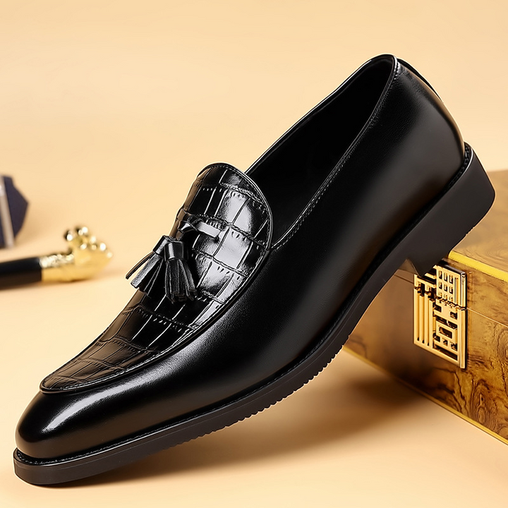 Preston Genuine Leather Tassel Loafers