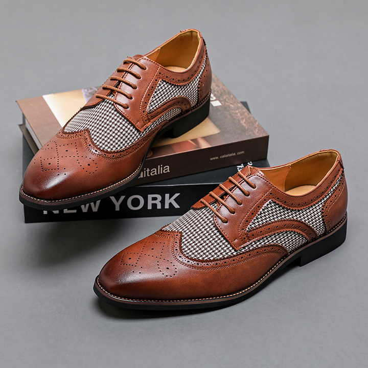 Regent Houndstooth Oxford Shoes