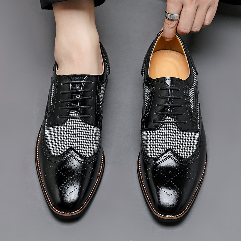Regent Houndstooth Oxford Shoes