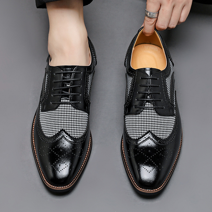 Regent Houndstooth Oxford Shoes