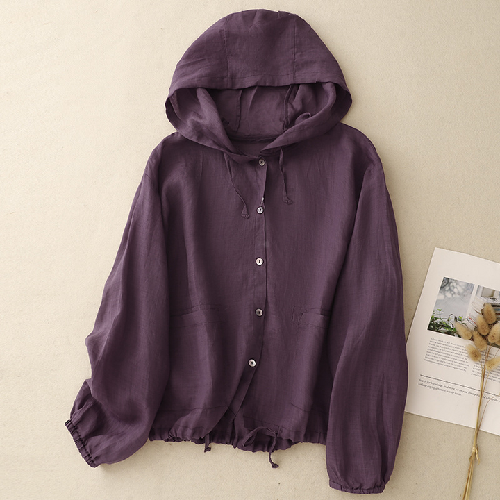 Nina Mercer Linen Hoodie