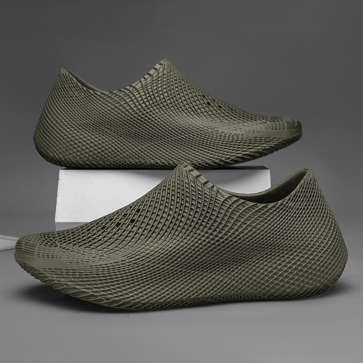 Astra Futuristic Mesh Slip-Ons