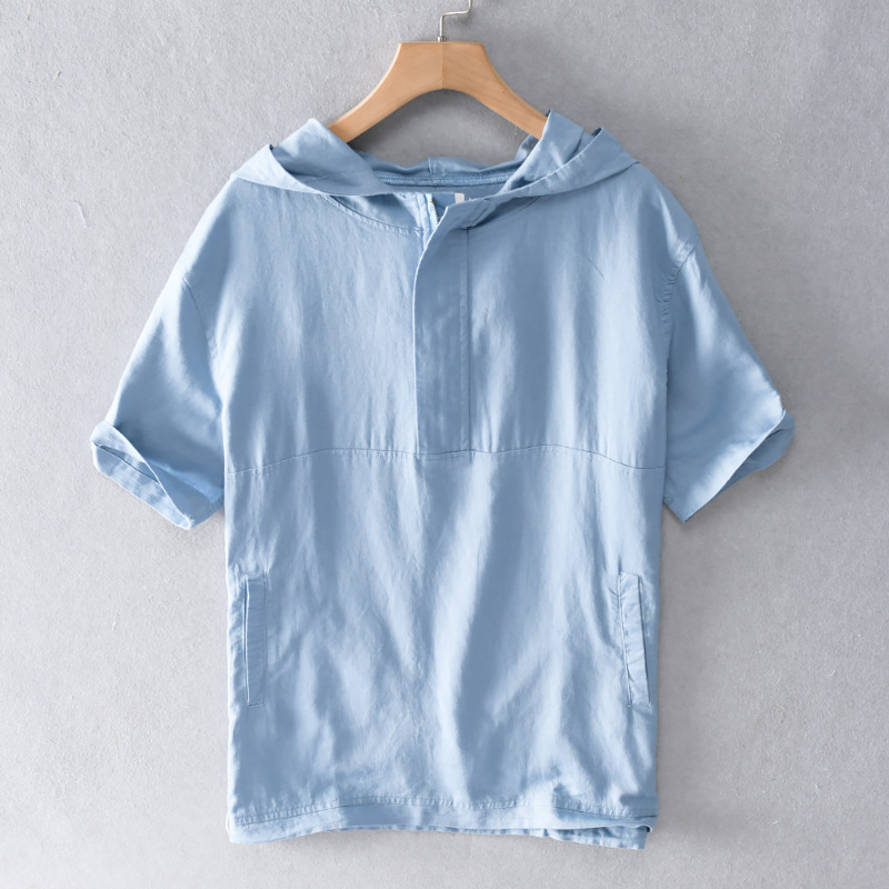 Evercrest Linen Hoodie Shirt