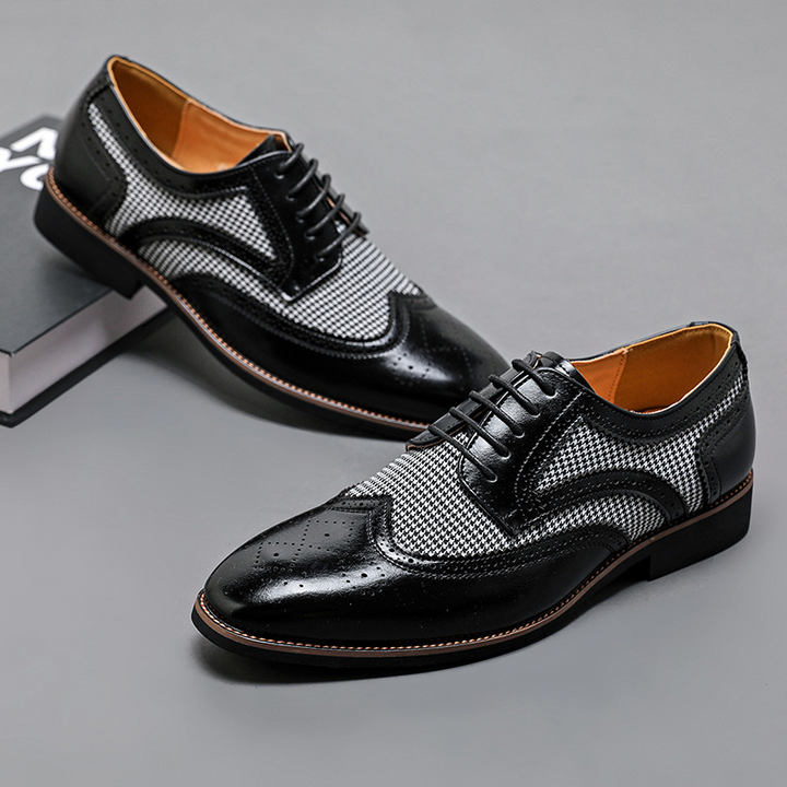 Regent Houndstooth Oxford Shoes