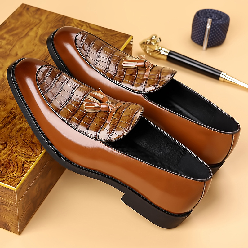 Preston Genuine Leather Tassel Loafers