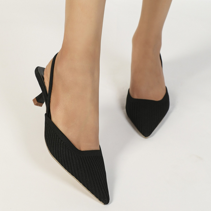 Donella Knit Slingback Heels