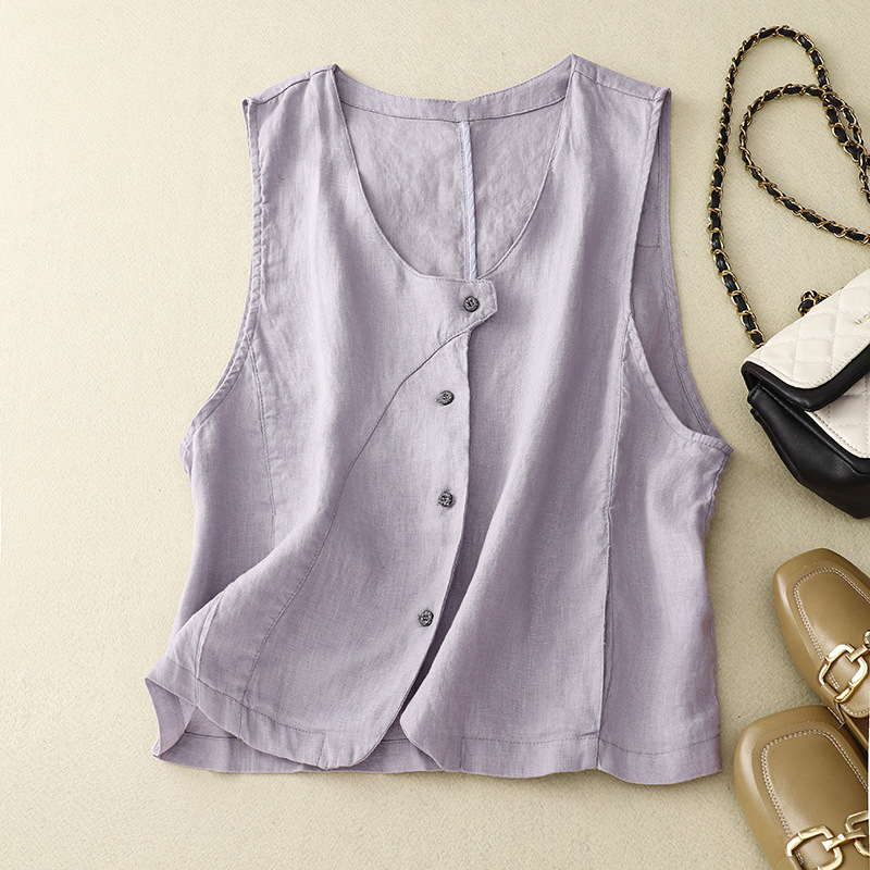 Noa Amari Linen Vest