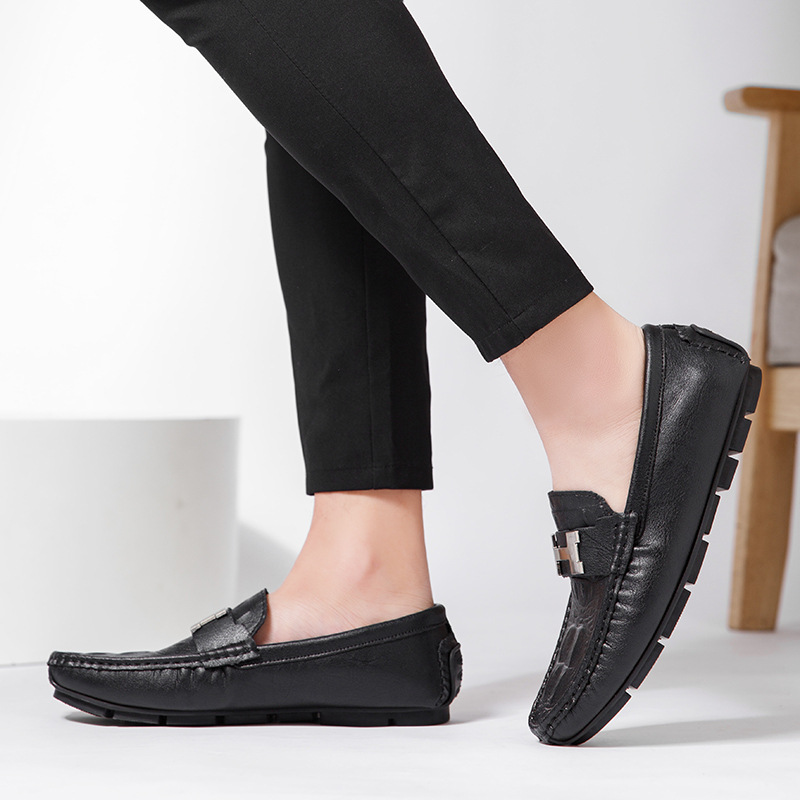 Strada Genuine Leather Loafers