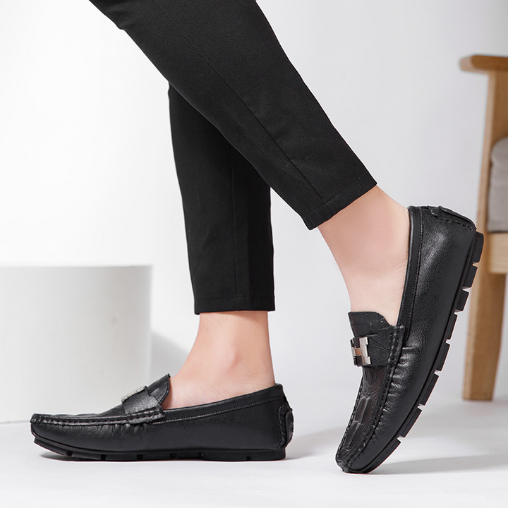 Strada Genuine Leather Loafers