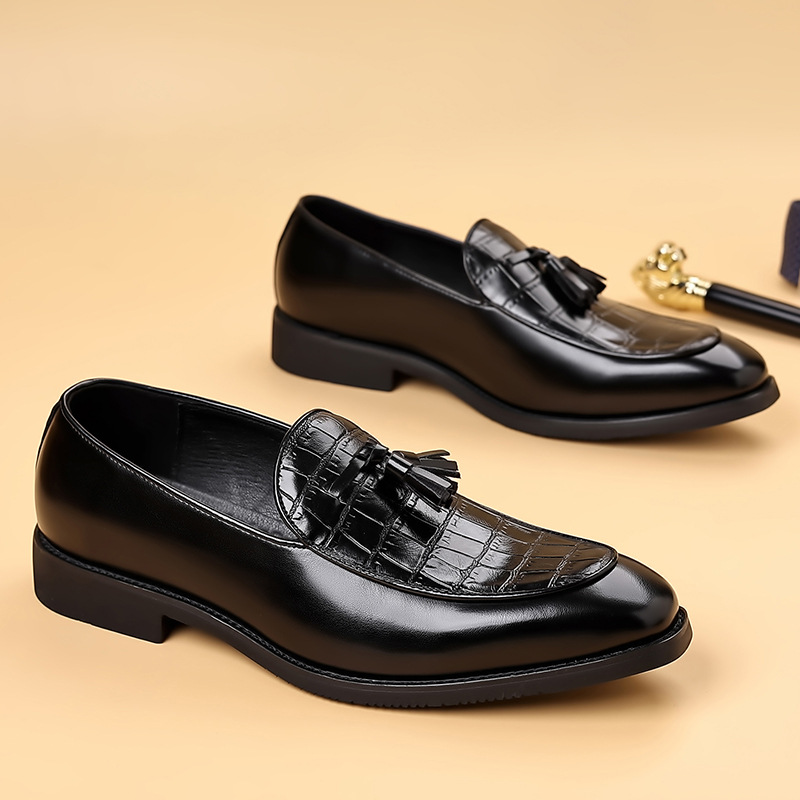 Preston Genuine Leather Tassel Loafers