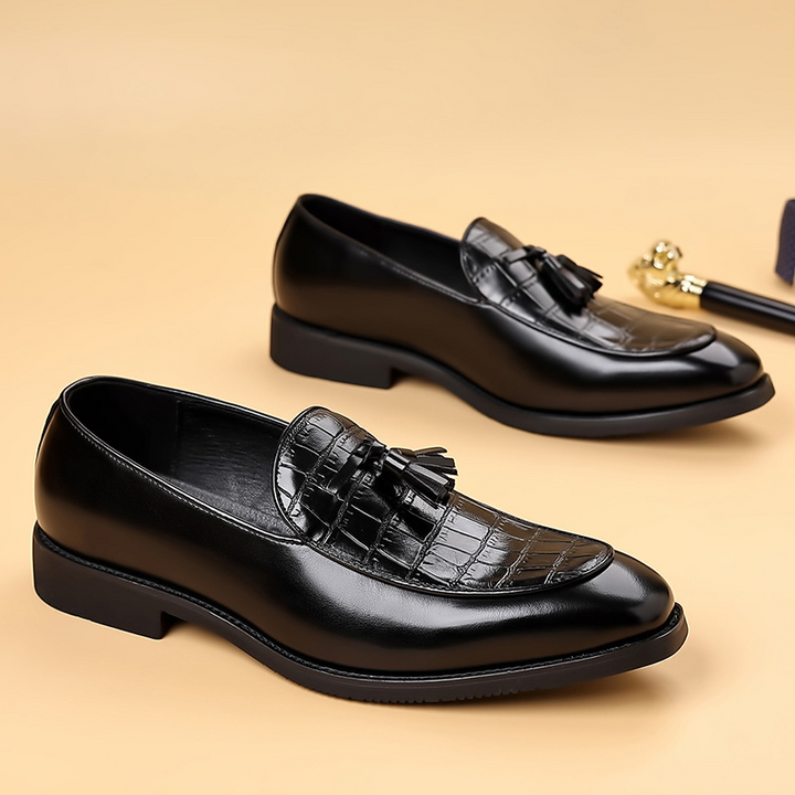 Preston Genuine Leather Tassel Loafers
