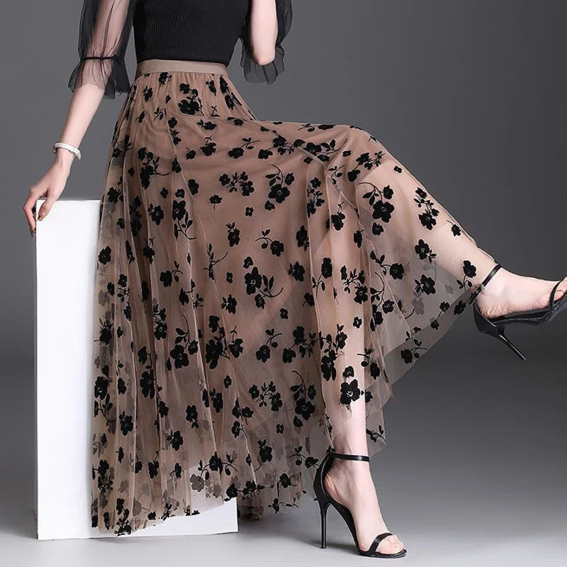 Sakura Bloom Sheer Skirt