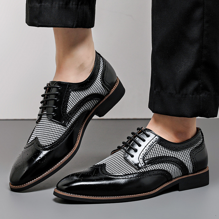 Regent Houndstooth Oxford Shoes