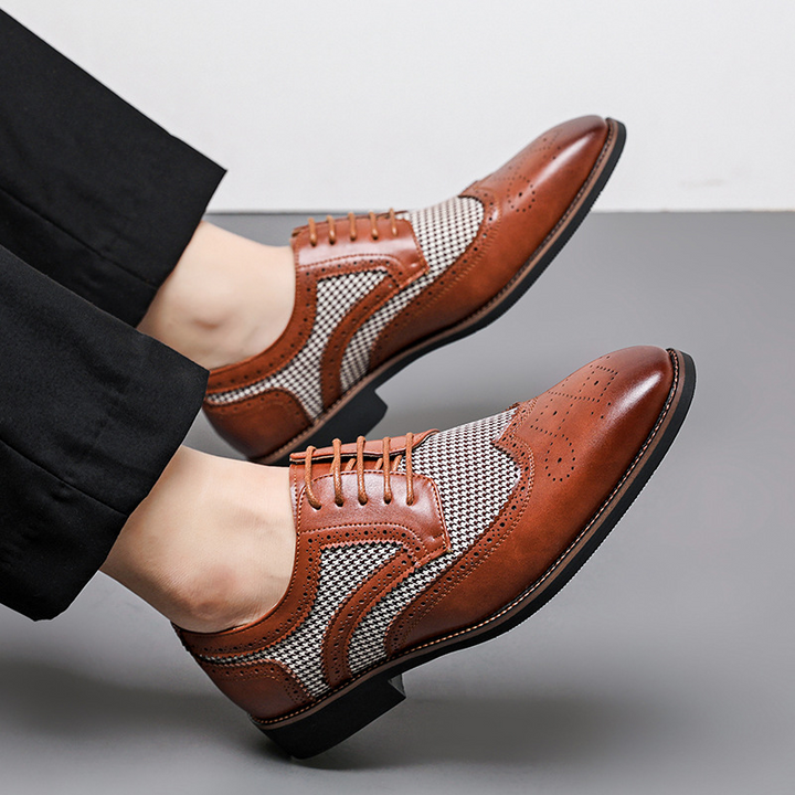 Regent Houndstooth Oxford Shoes