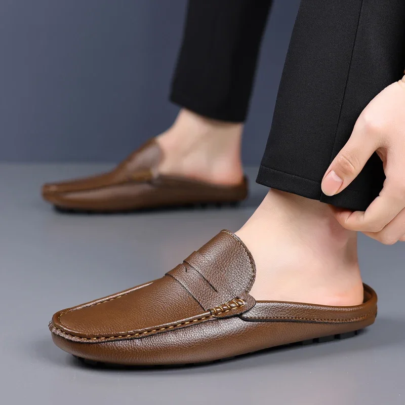 Morandi Genuine Leather Loafers