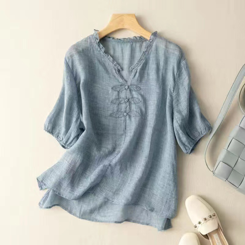 Anne Ackerman Linen Blouse