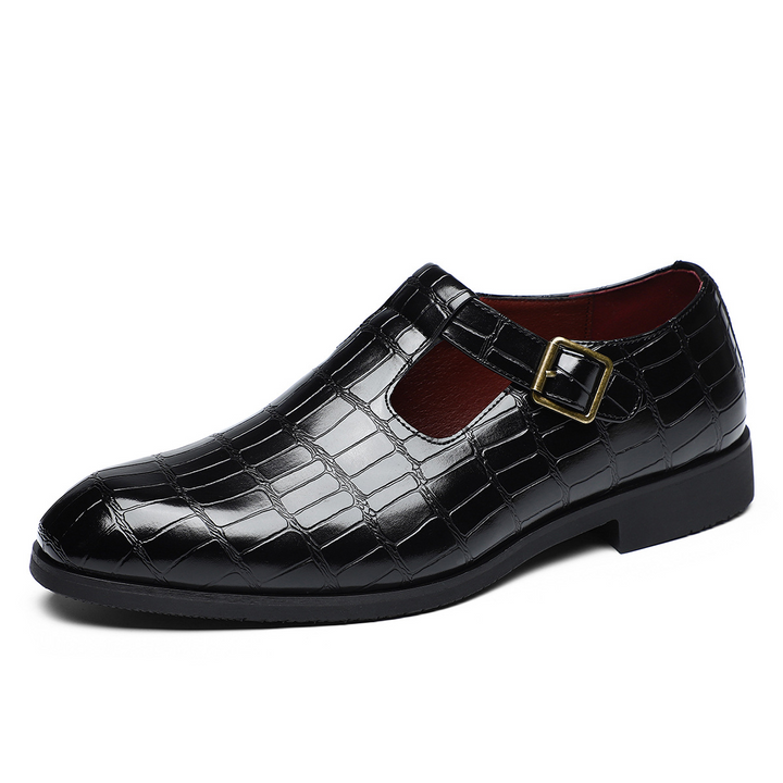 Moretti Leather Buckle Shoes