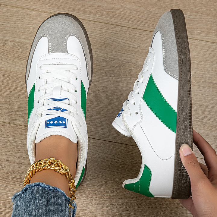 Elle Retro Leather Sneakers