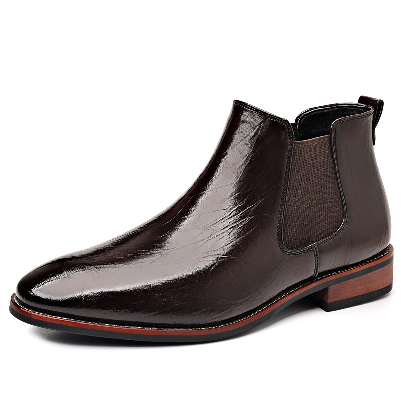 Ferrara Genuine Leather Chelsea Boots