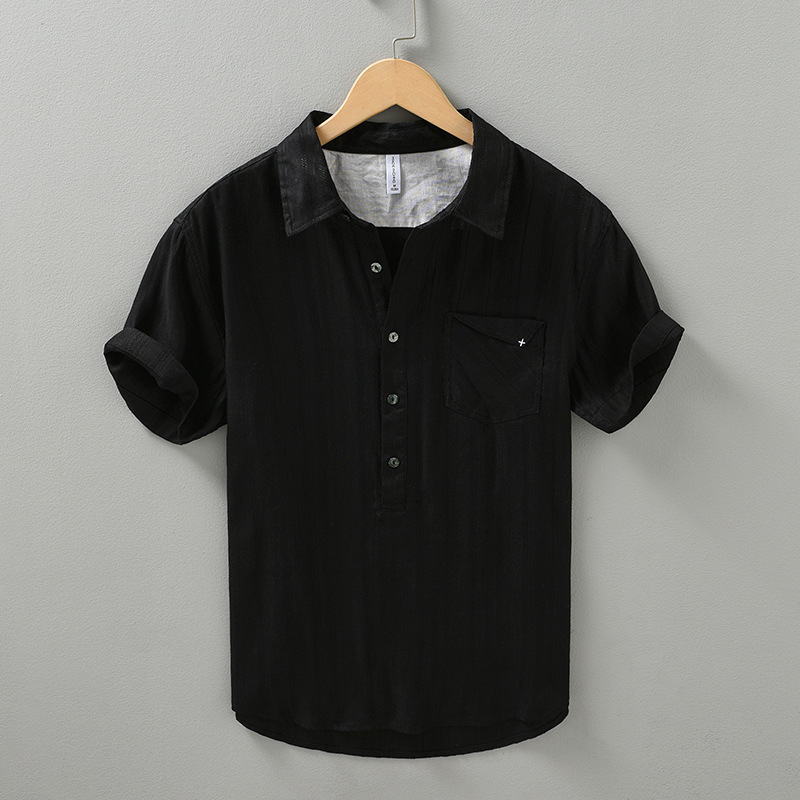 Sardinia Linen Cotton Polo Shirt