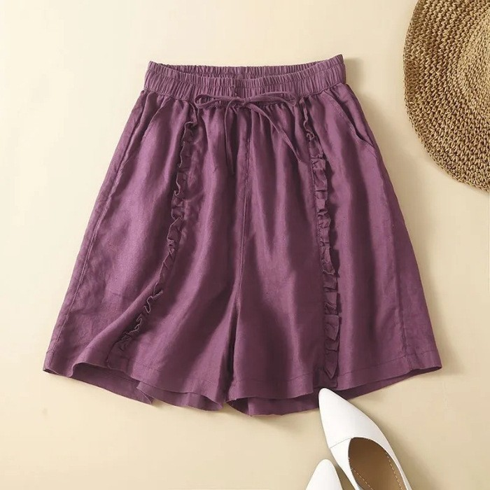 Petit Colette Cotton Linen Shorts