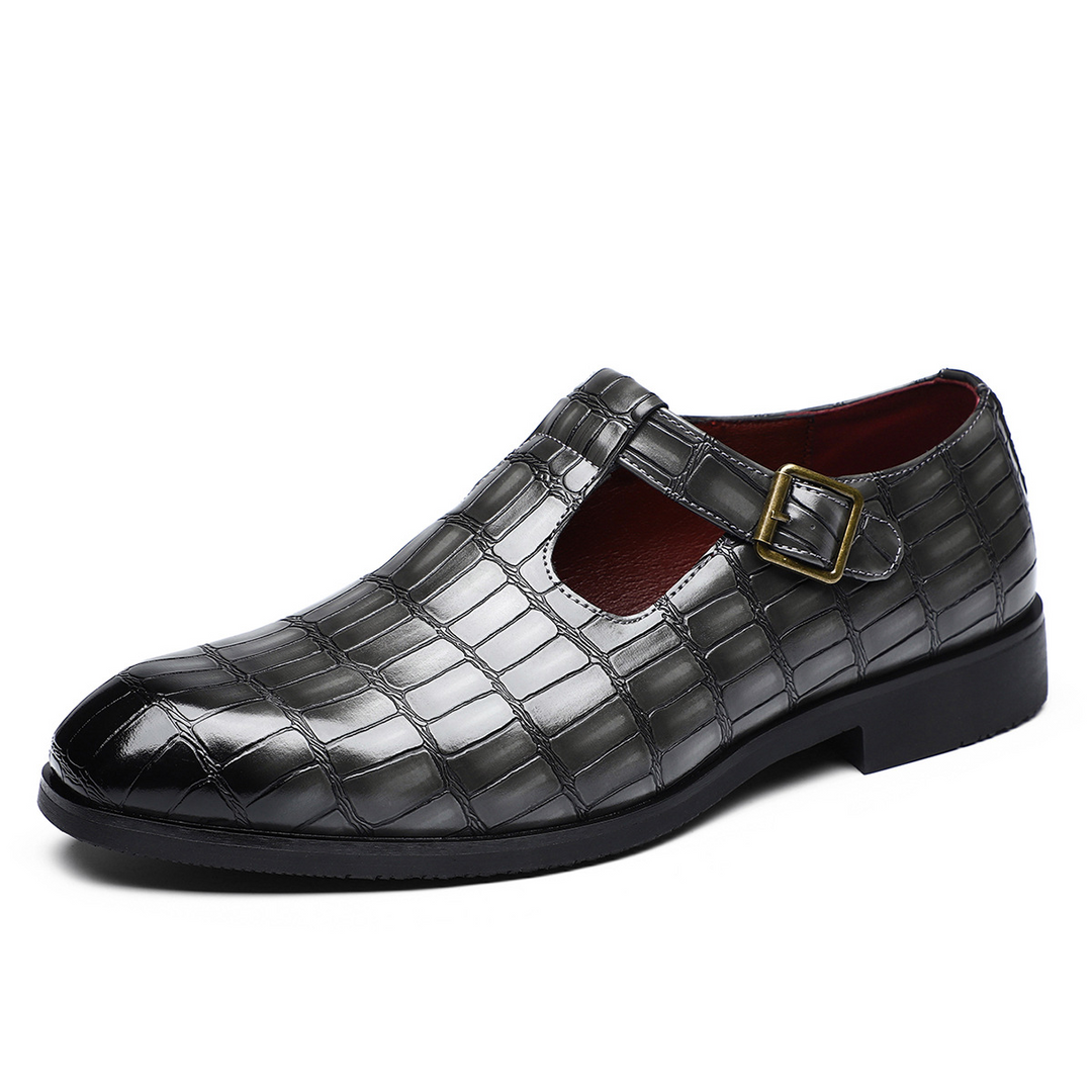 Moretti Leather Buckle Shoes