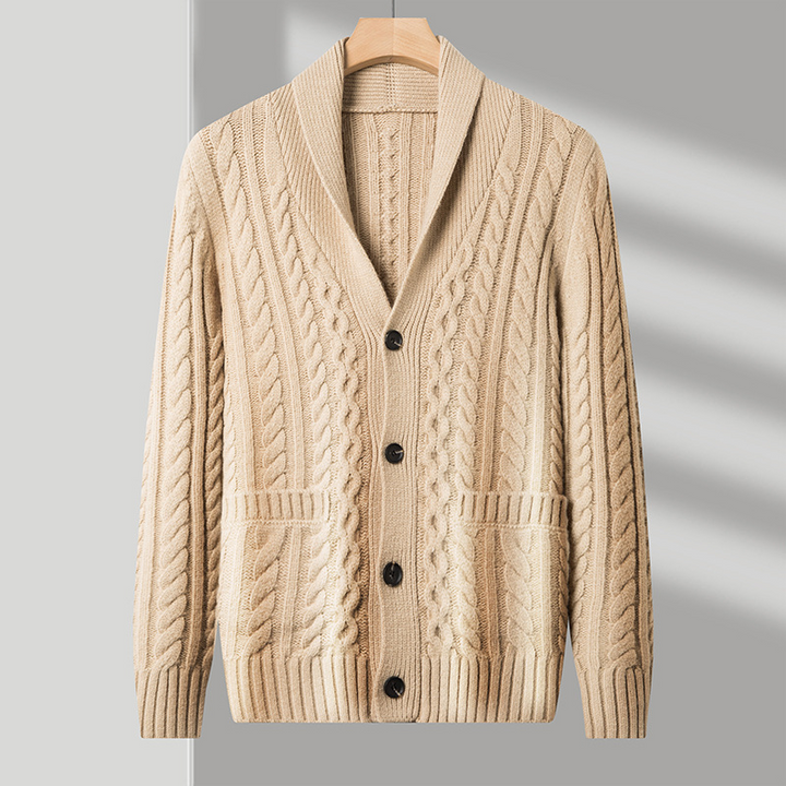 Elias Merino Wool Cardigan