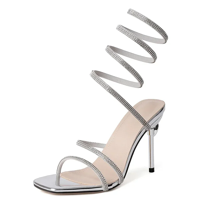 Ava Crystal Spiral Heels