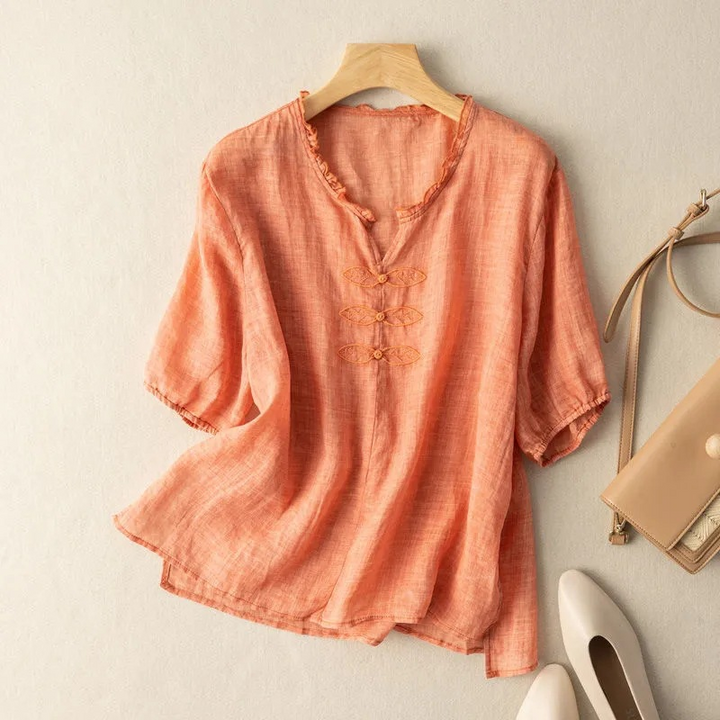 Anne Ackerman Linen Blouse
