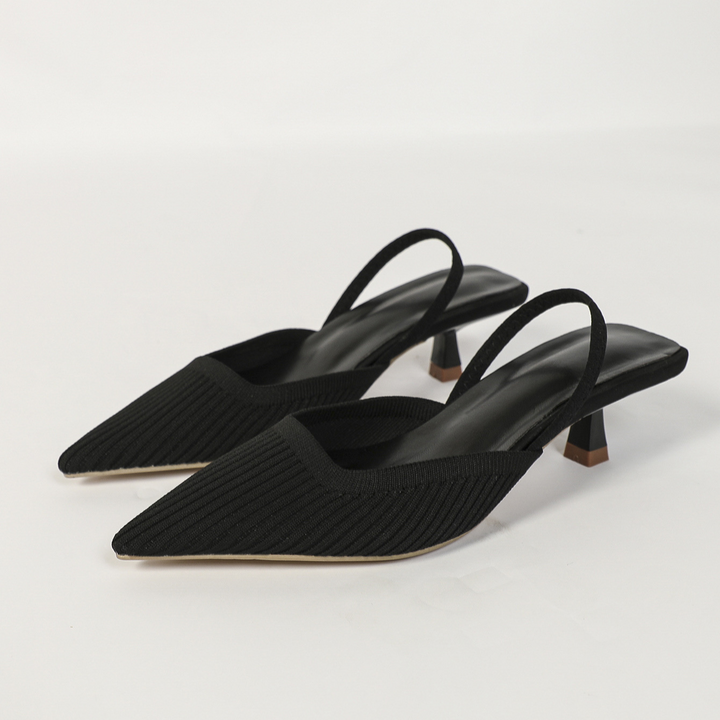 Donella Knit Slingback Heels