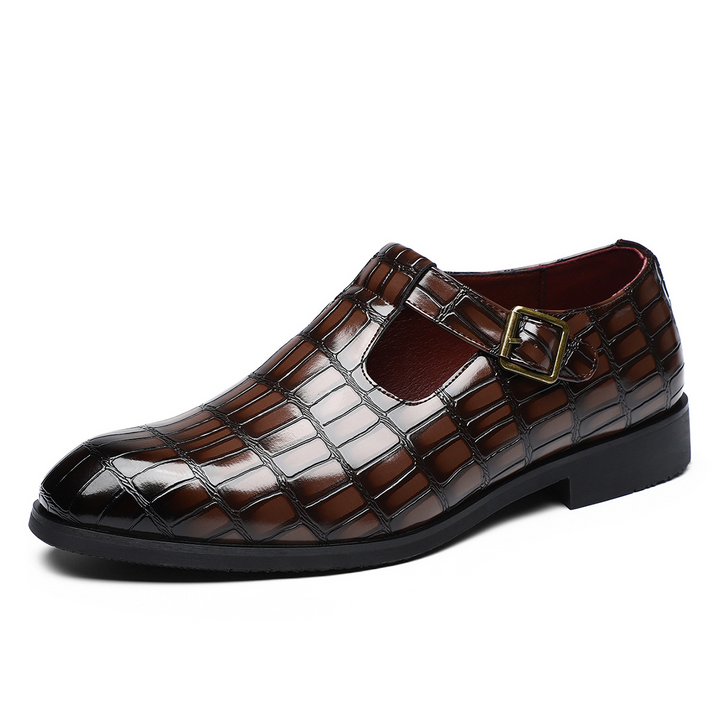 Moretti Leather Buckle Shoes