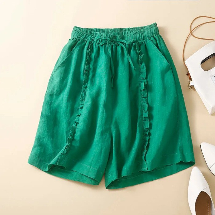 Petit Colette Cotton Linen Shorts