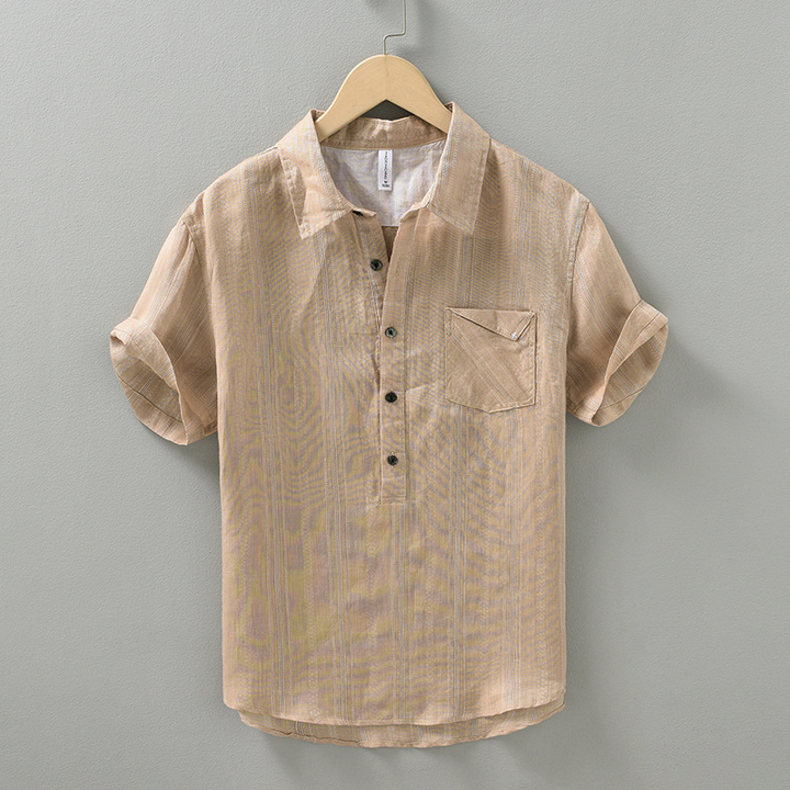 Sardinia Linen Cotton Polo Shirt