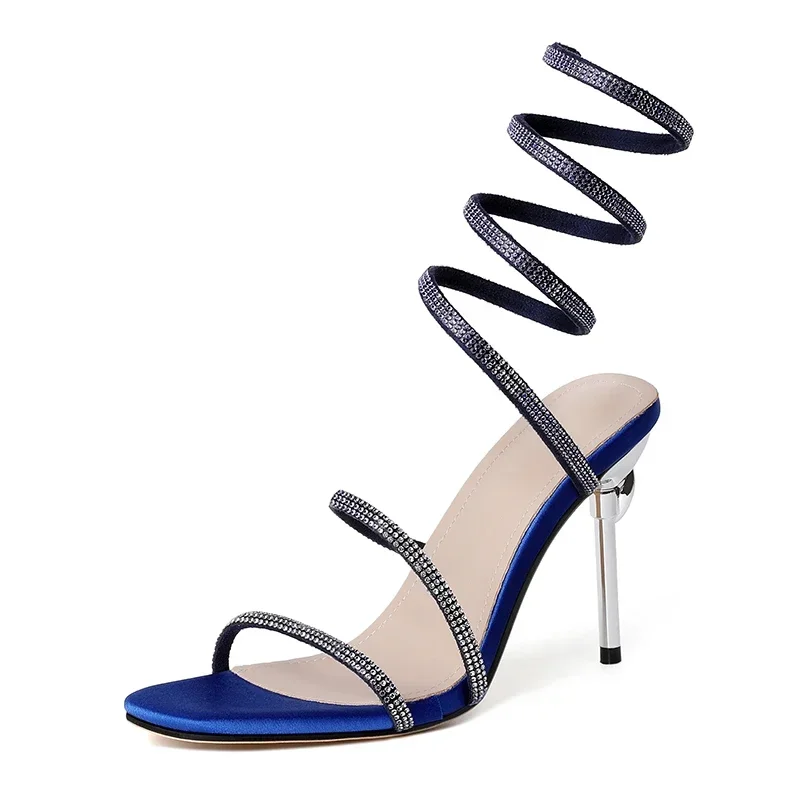 Ava Crystal Spiral Heels