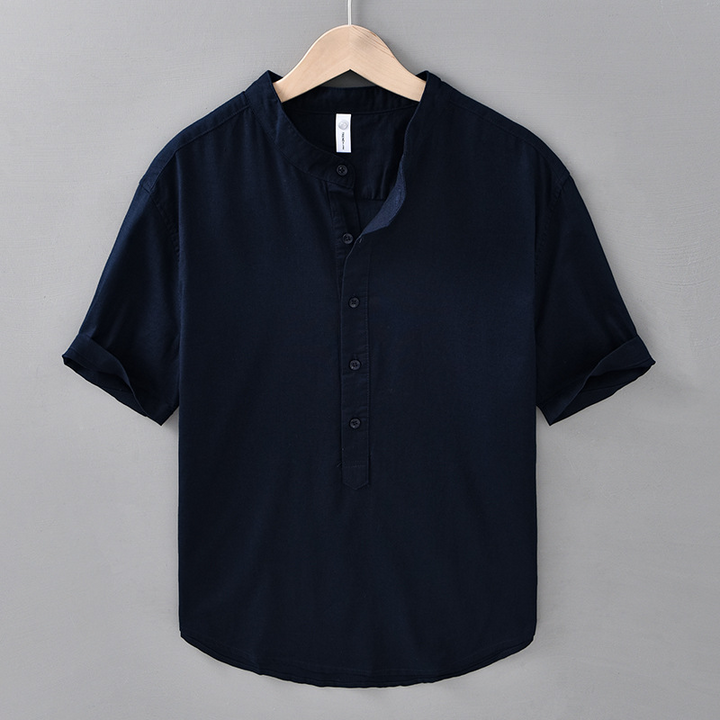 Calypso Henley Linen Shirt