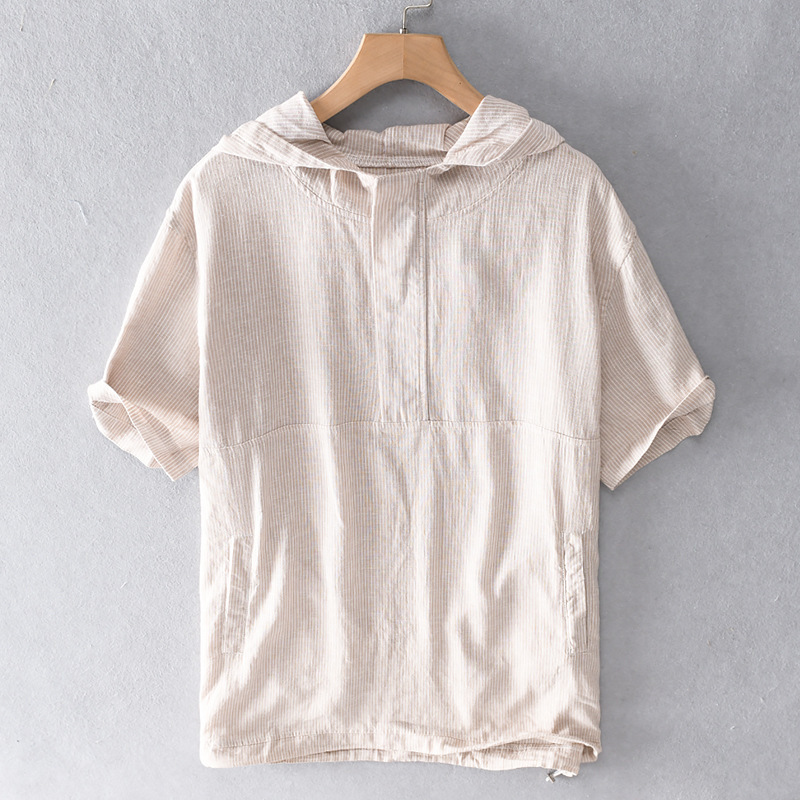 Evercrest Linen Hoodie Shirt