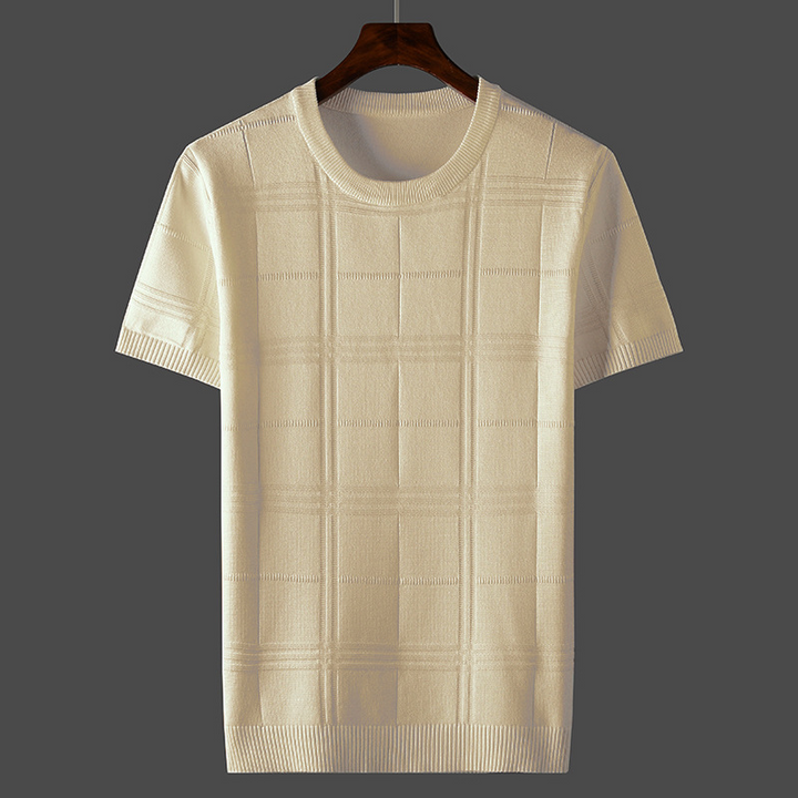 Bergamo Checked Knit Tee